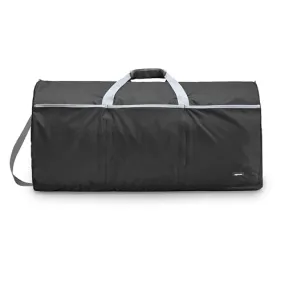 Amazon Basics Large Duffel Bag (100L) for Travel, Travel Bag, with Multiple Zippered Pockets, Lightweight yet Durable Nylon Material, 50-Pound Weight Capacity, Black, 32.5"L x 17"W x 11.5"H