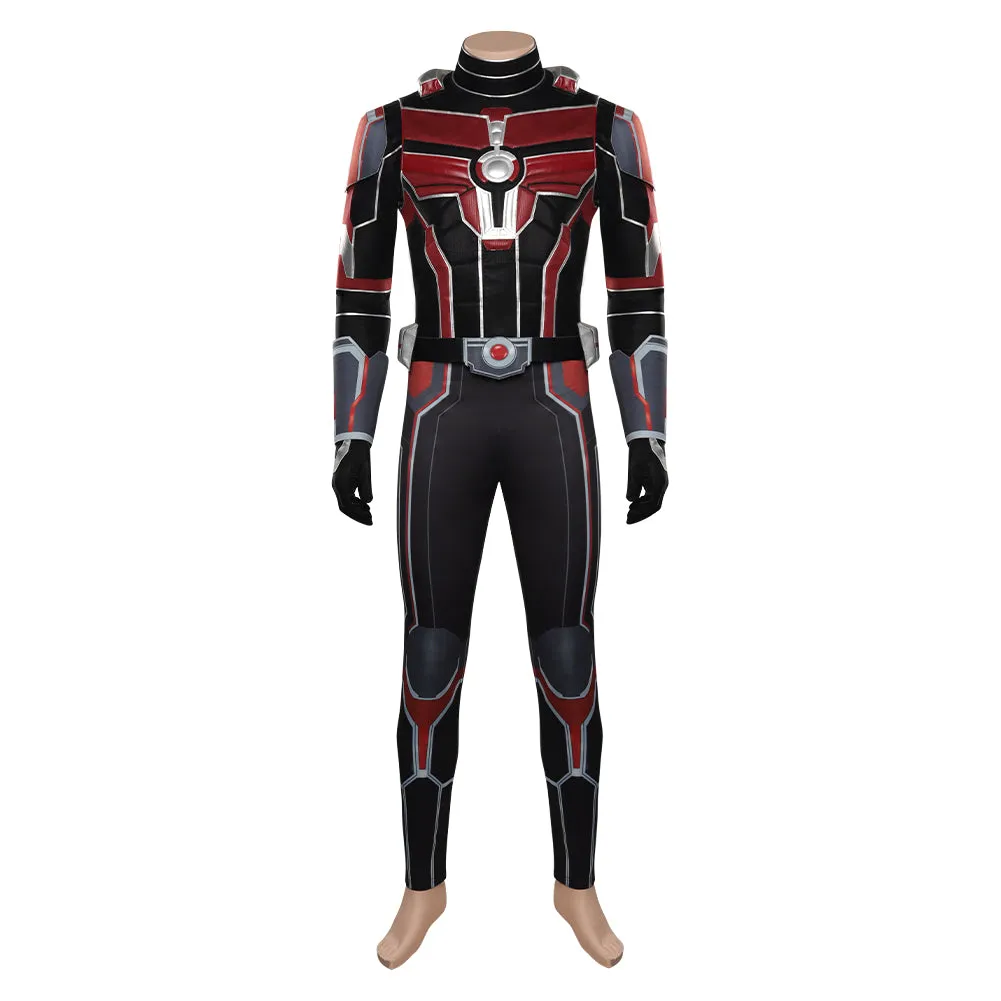 Ant-Man and the Wasp: Quantumania-Ant-Man Cosplay Costume Top PAnts Gloves Halloween Carnival Disguise Suit