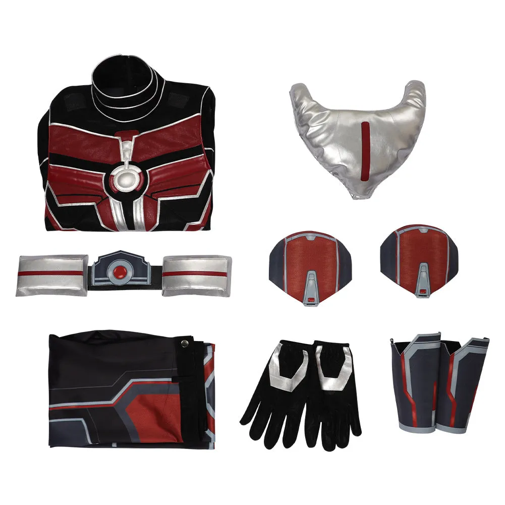 Ant-Man and the Wasp: Quantumania-Ant-Man Cosplay Costume Top PAnts Gloves Halloween Carnival Disguise Suit