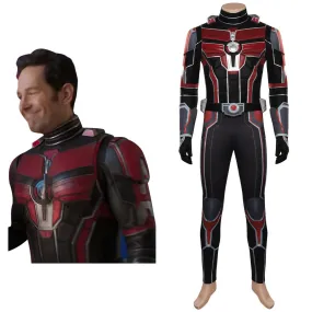 Ant-Man and the Wasp: Quantumania-Ant-Man Cosplay Costume Top PAnts Gloves Halloween Carnival Disguise Suit