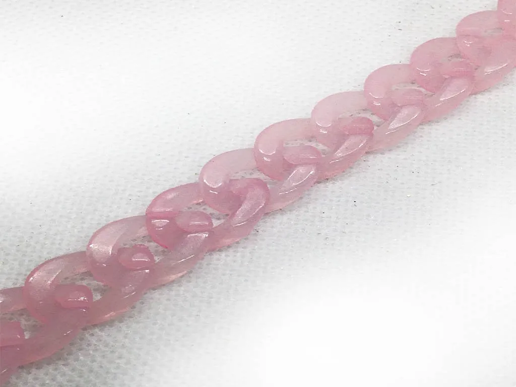 Baby Pink Transparent Plastic Chains