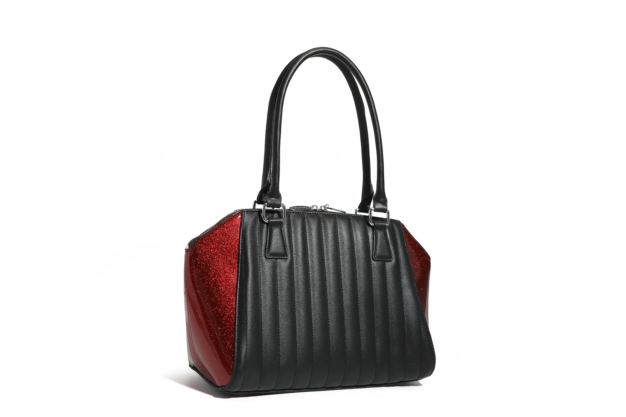 Black and Red Rum Sparkle Stella Tote