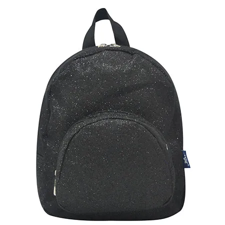 Black Glitter NGIL Mini Backpack