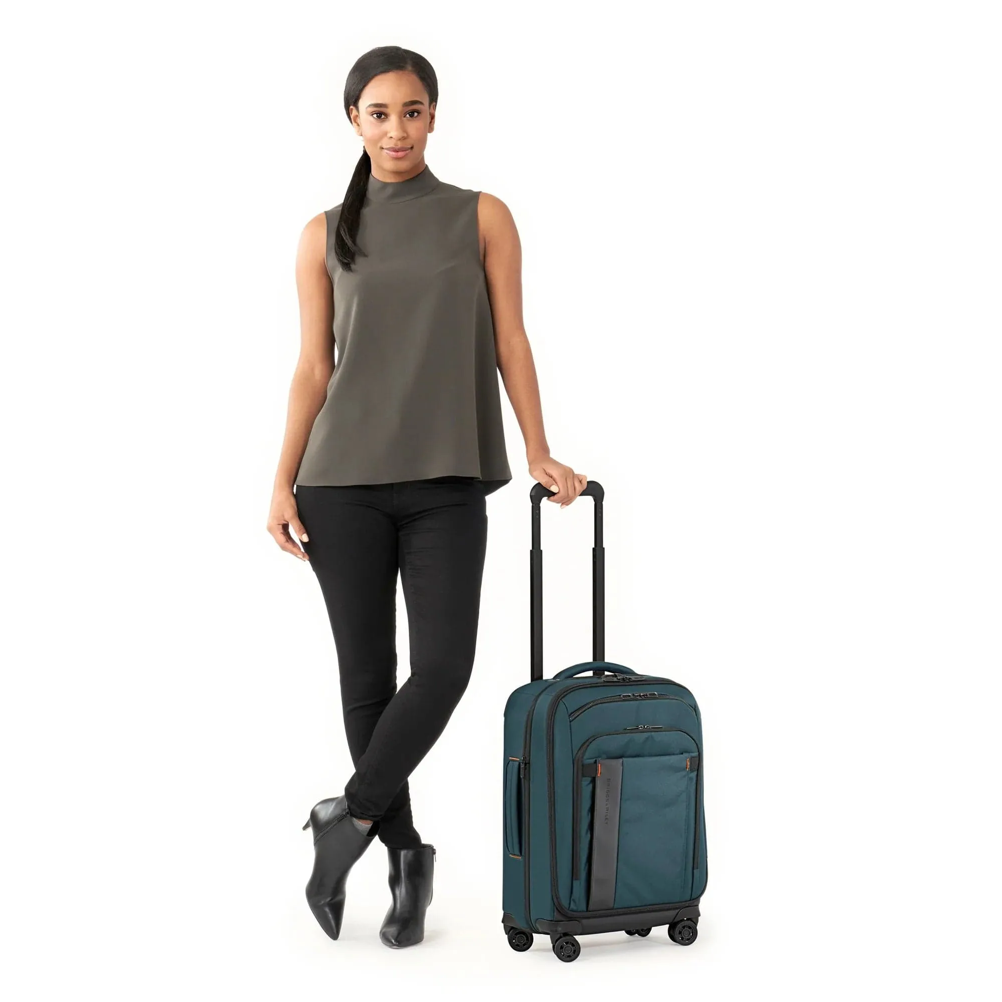 Briggs & Riley International 53cm Carry-On Expandable Spinner in Ocean