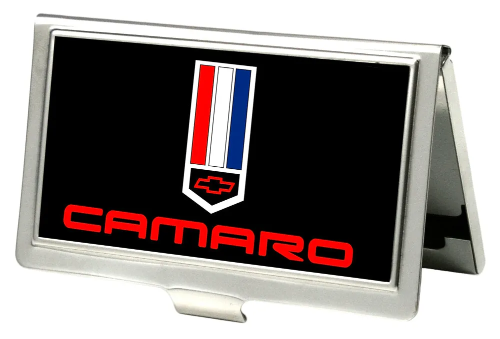 Business Card Holder - SMALL - Camaro Badge FCG Black Red White Blue