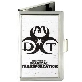 Business Card Holder - SMALL - DMT-DEPARTMENT OF MAGICAL TRANSPORTATION Symbol GW White