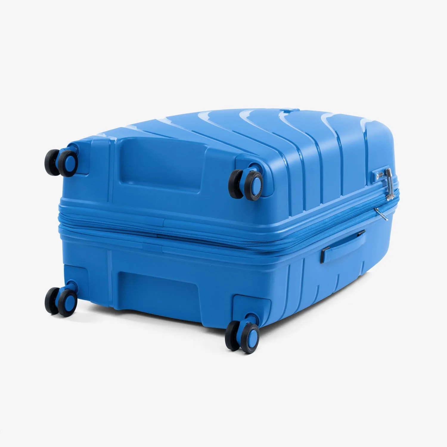 Convertible Medium to Large Checked Expandable Hardside Spinner - Ocean Blue