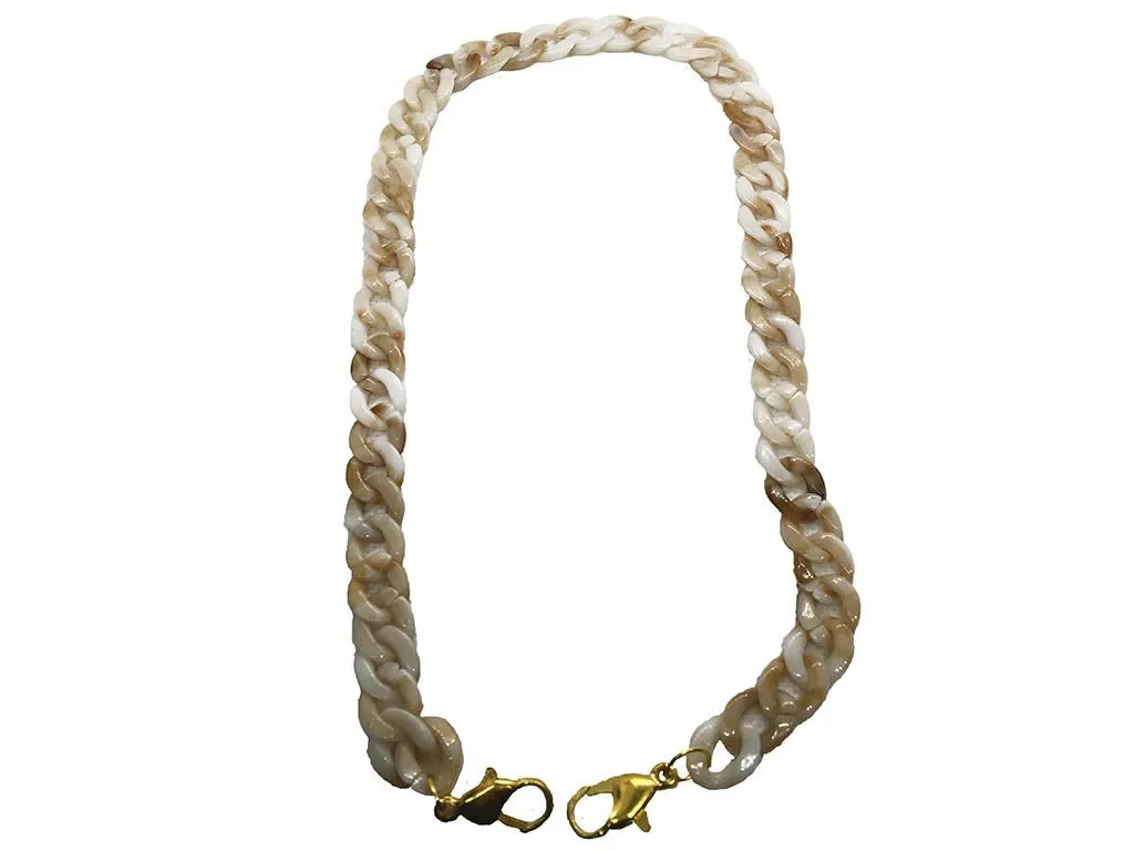 Cream White Mask Chains