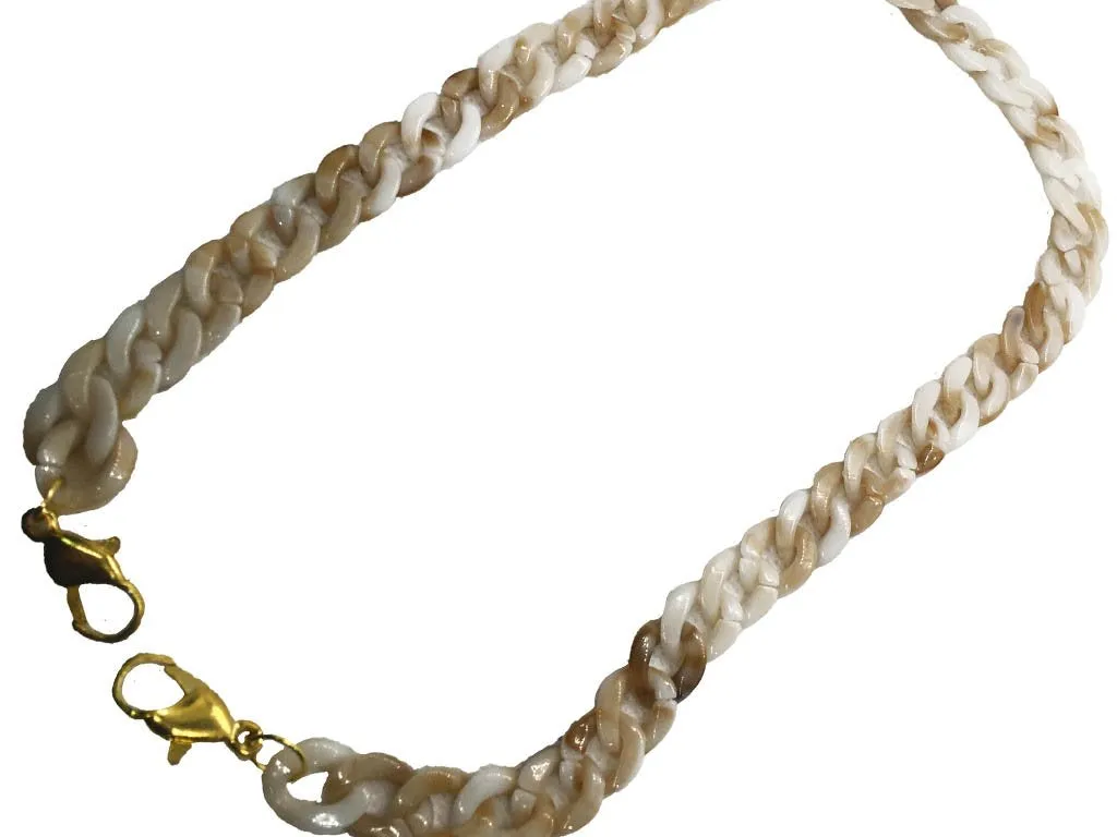 Cream White Mask Chains