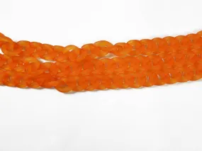 Dark Orange Transparent Circular Acrylic Chains