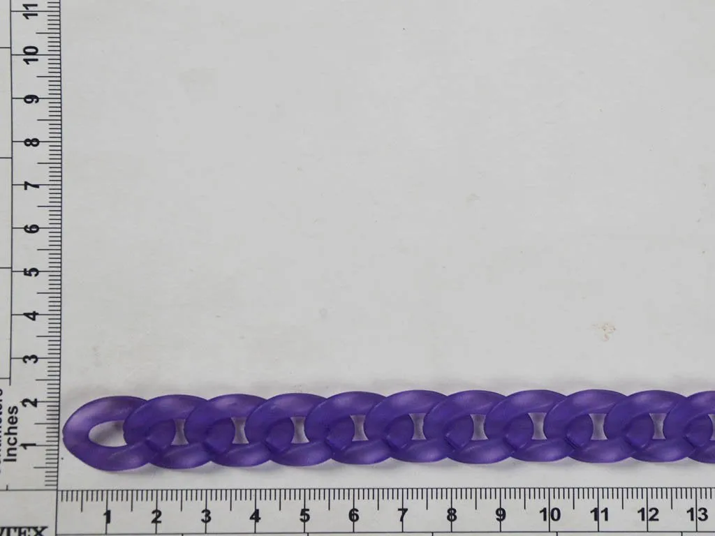 Dark Purple Circular Acrylic Chains