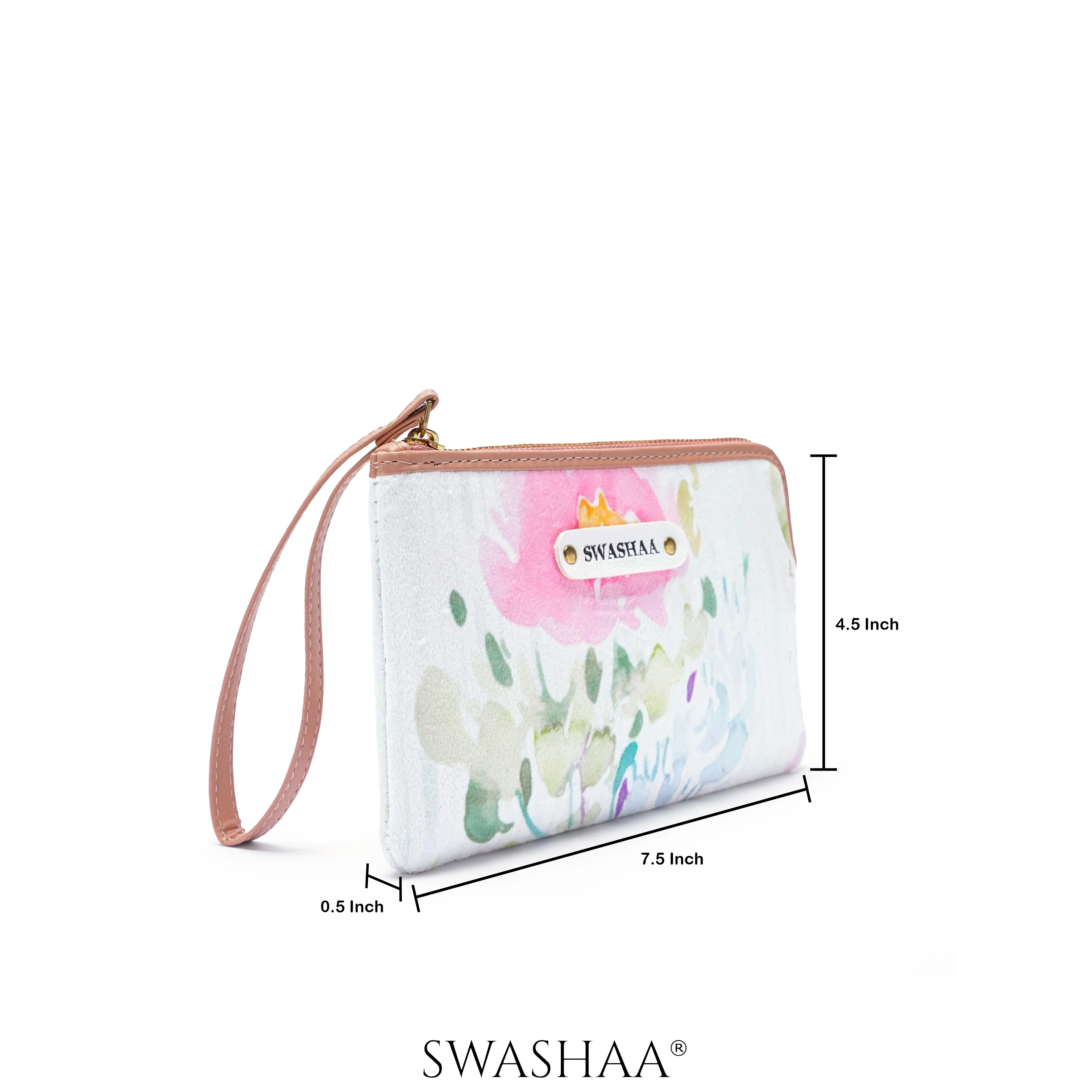 Furly Flowers Wristlet