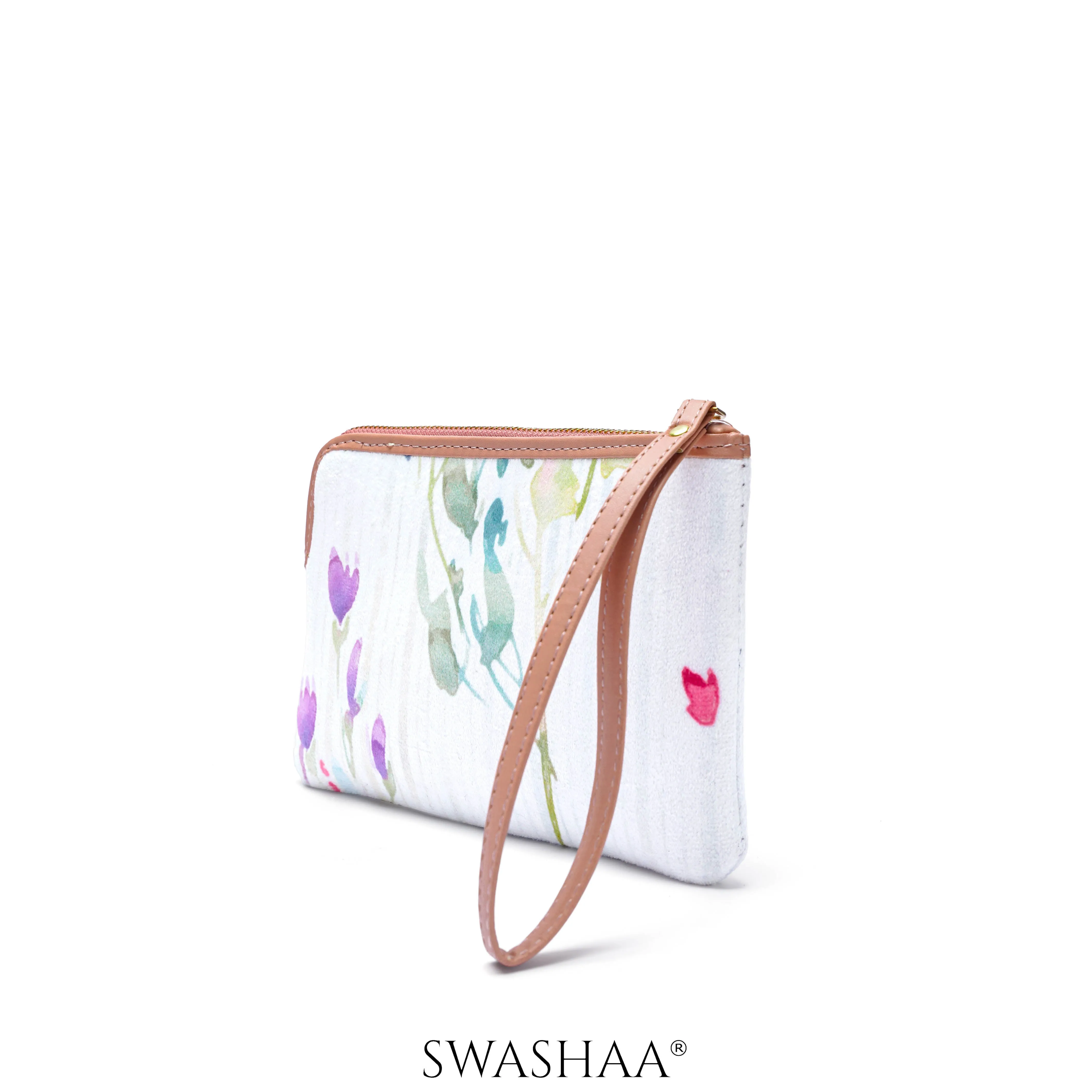 Furly Flowers Wristlet