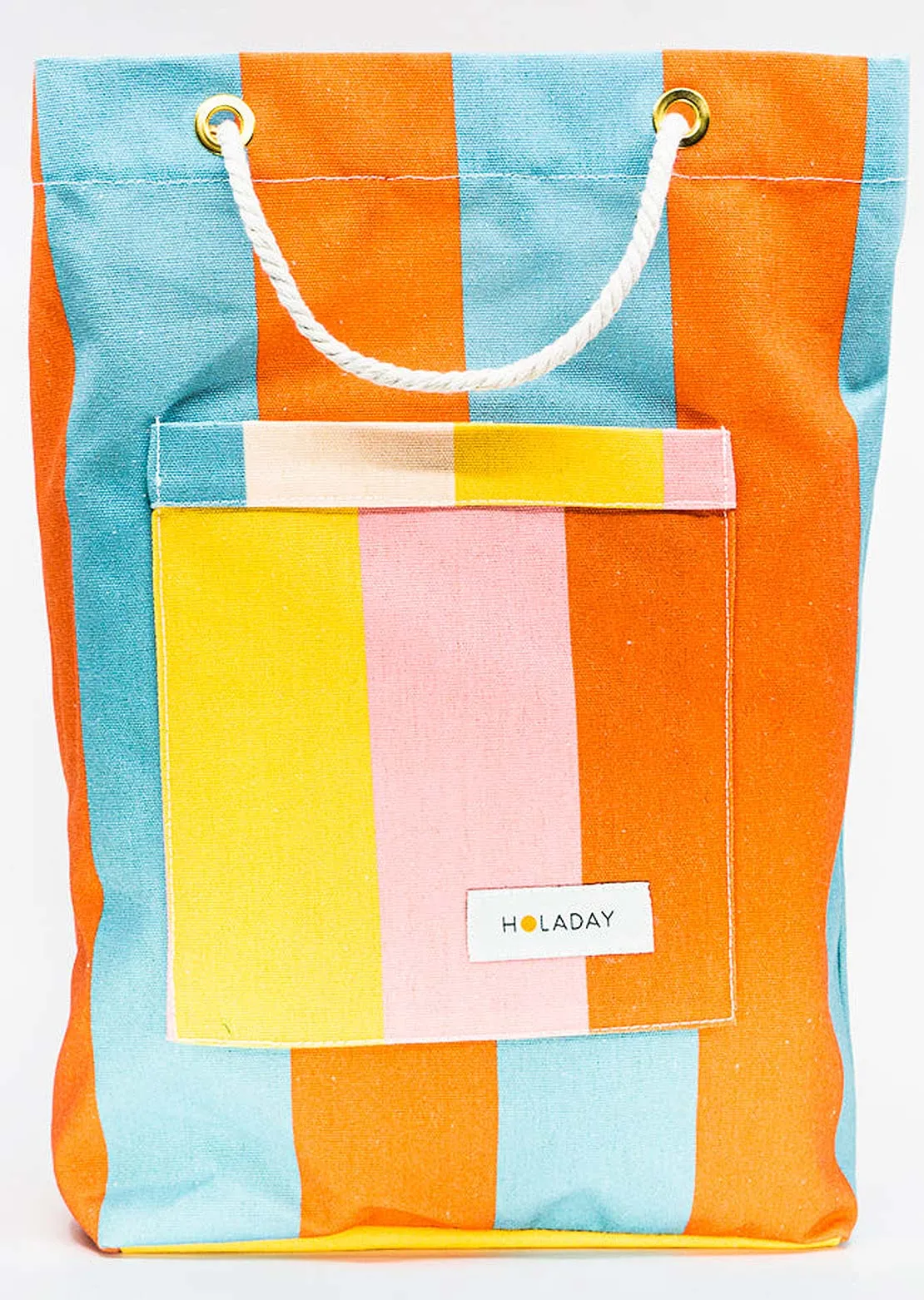 Holaday Women's Coast to Coast Stripe Canvas Tote Bag