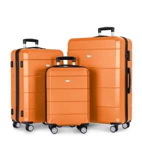 Jetset 3pc Suitcase Set in Orange