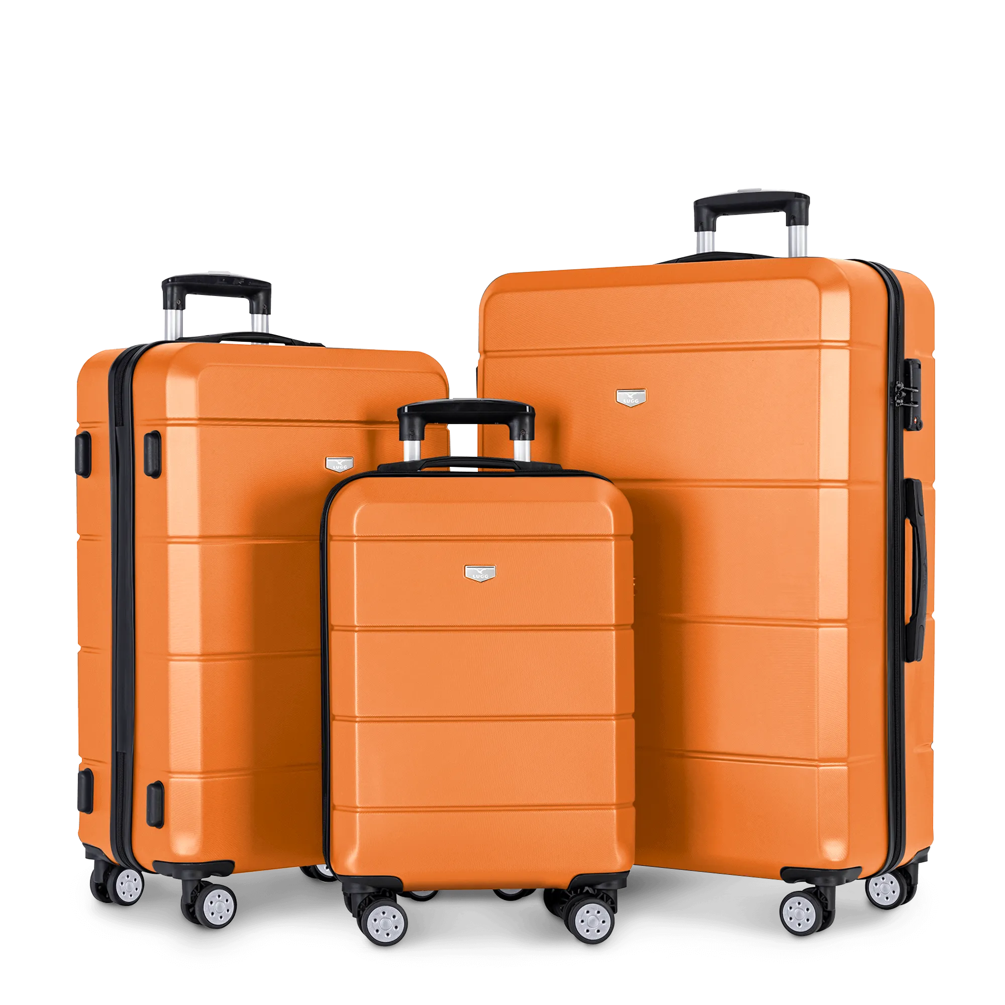 Jetset 3pc Suitcase Set in Orange