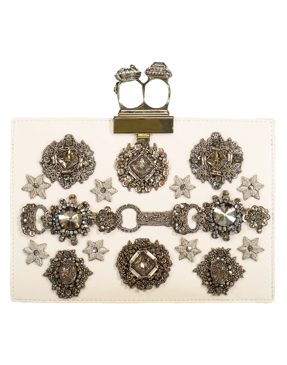 Jeweled Double Ring Clutch