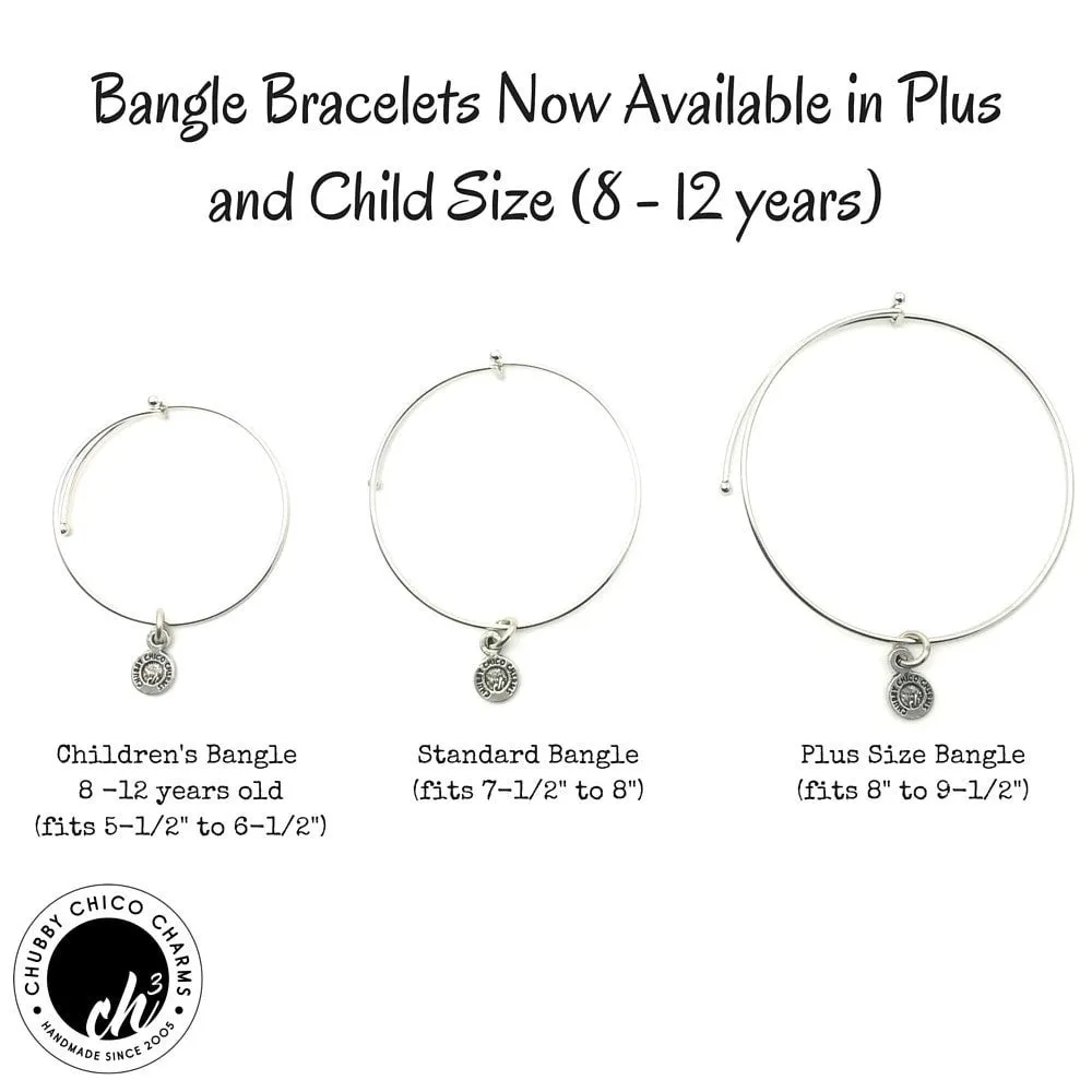 Keep Calm And Carry On Expandable Bangle Bracelet Set