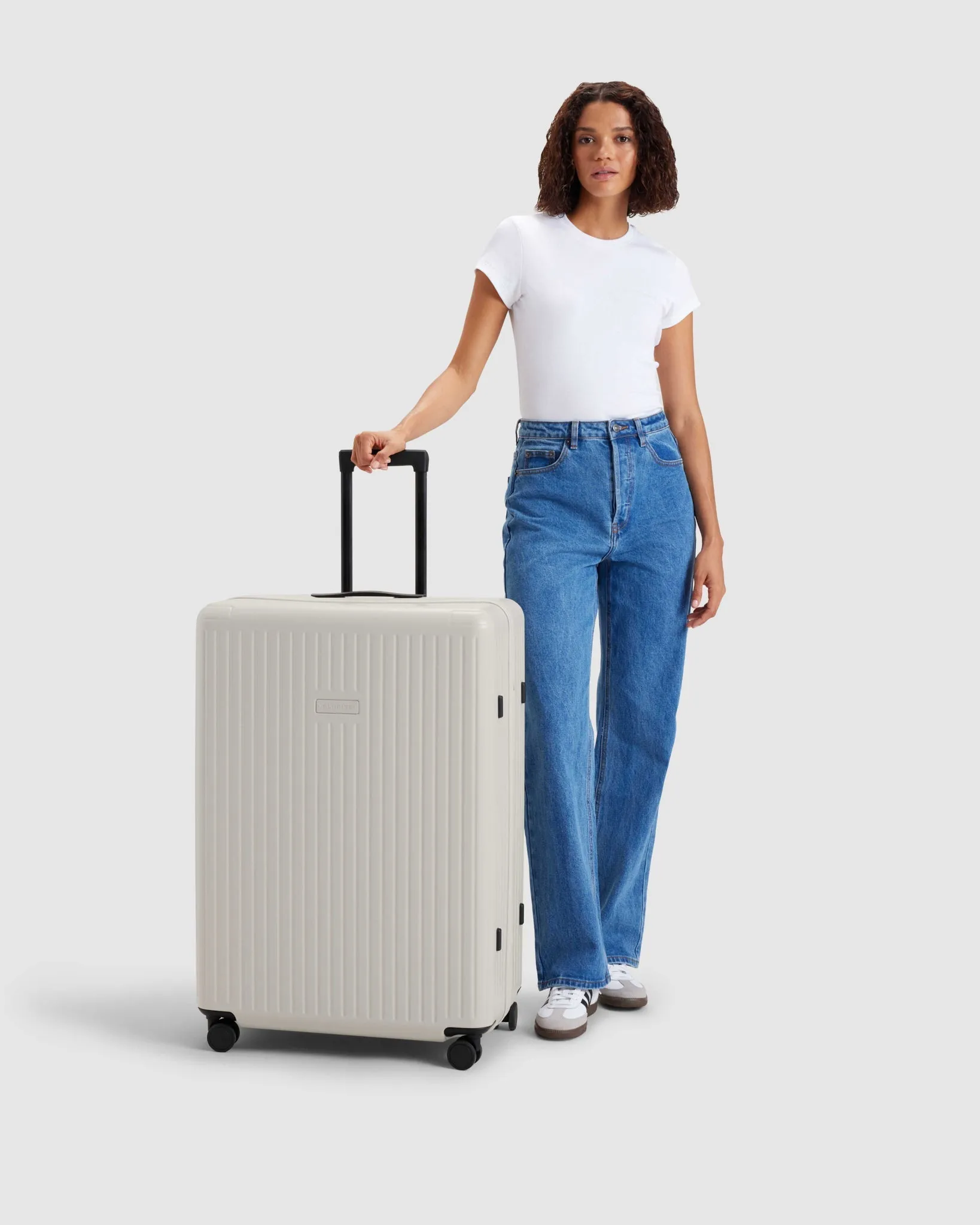 Large Check In Suitcase - Moonlit Ocean Blue