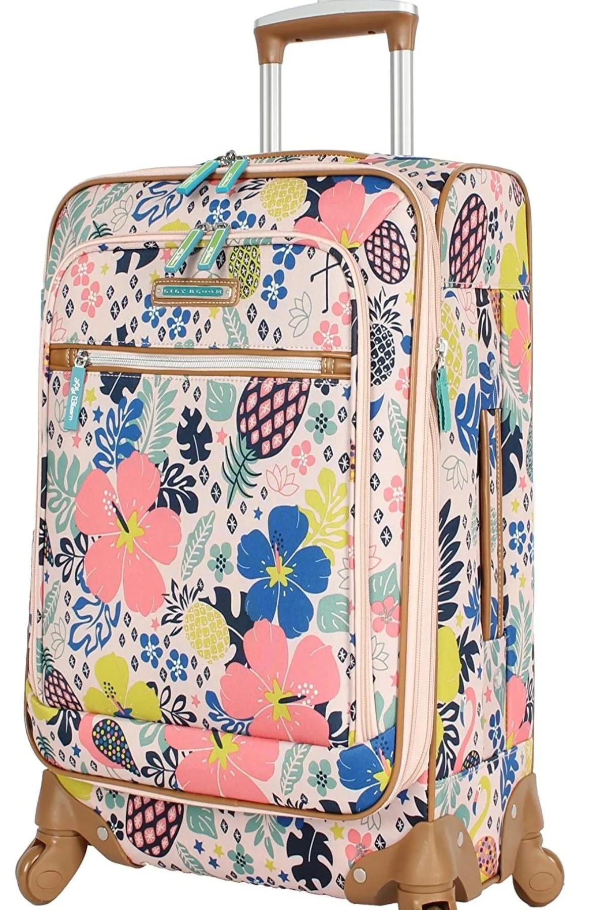 Lily Bloom Luggage Carry On Expandable Design Pattern Suitcase With Spinner Wheels 20in