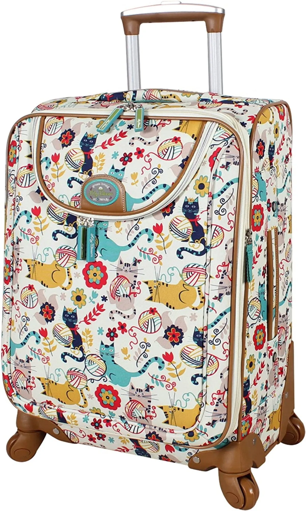 Luggage Carry On Expandable Design Pattern Suitcase With Spinner Wheels 20in