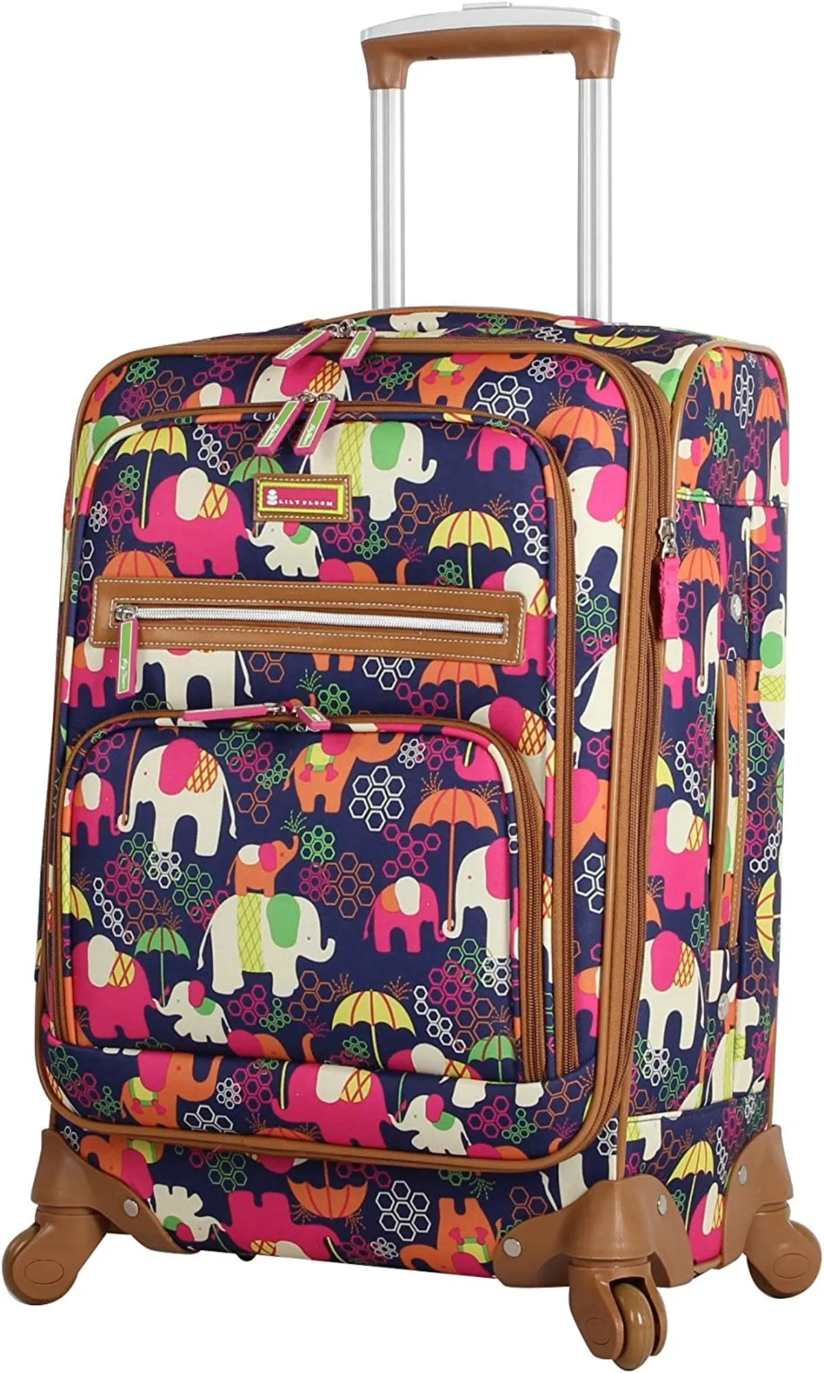 Luggage Carry On Expandable Design Pattern Suitcase With Spinner Wheels 20in