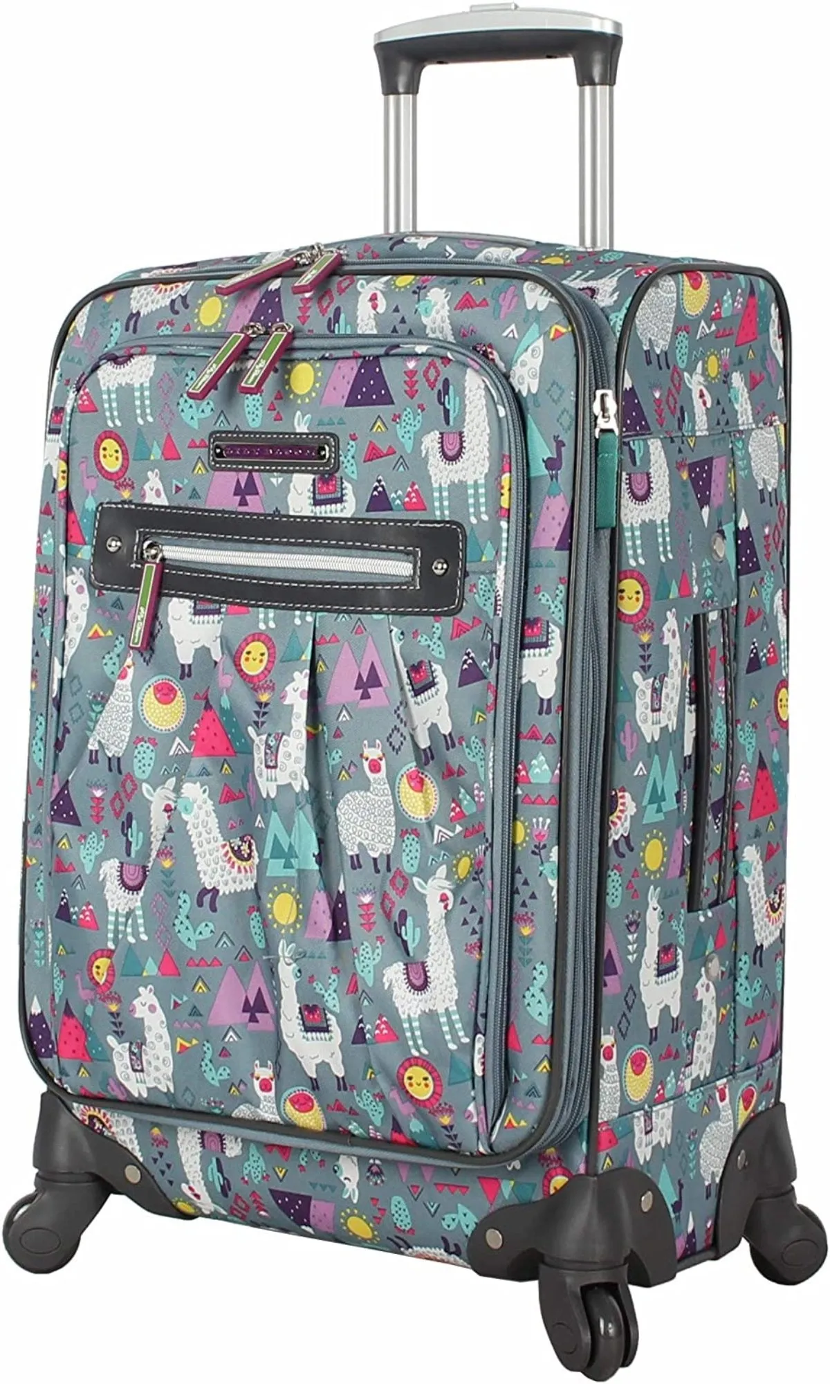 Luggage Carry On Expandable Design Pattern Suitcase With Spinner Wheels 20in