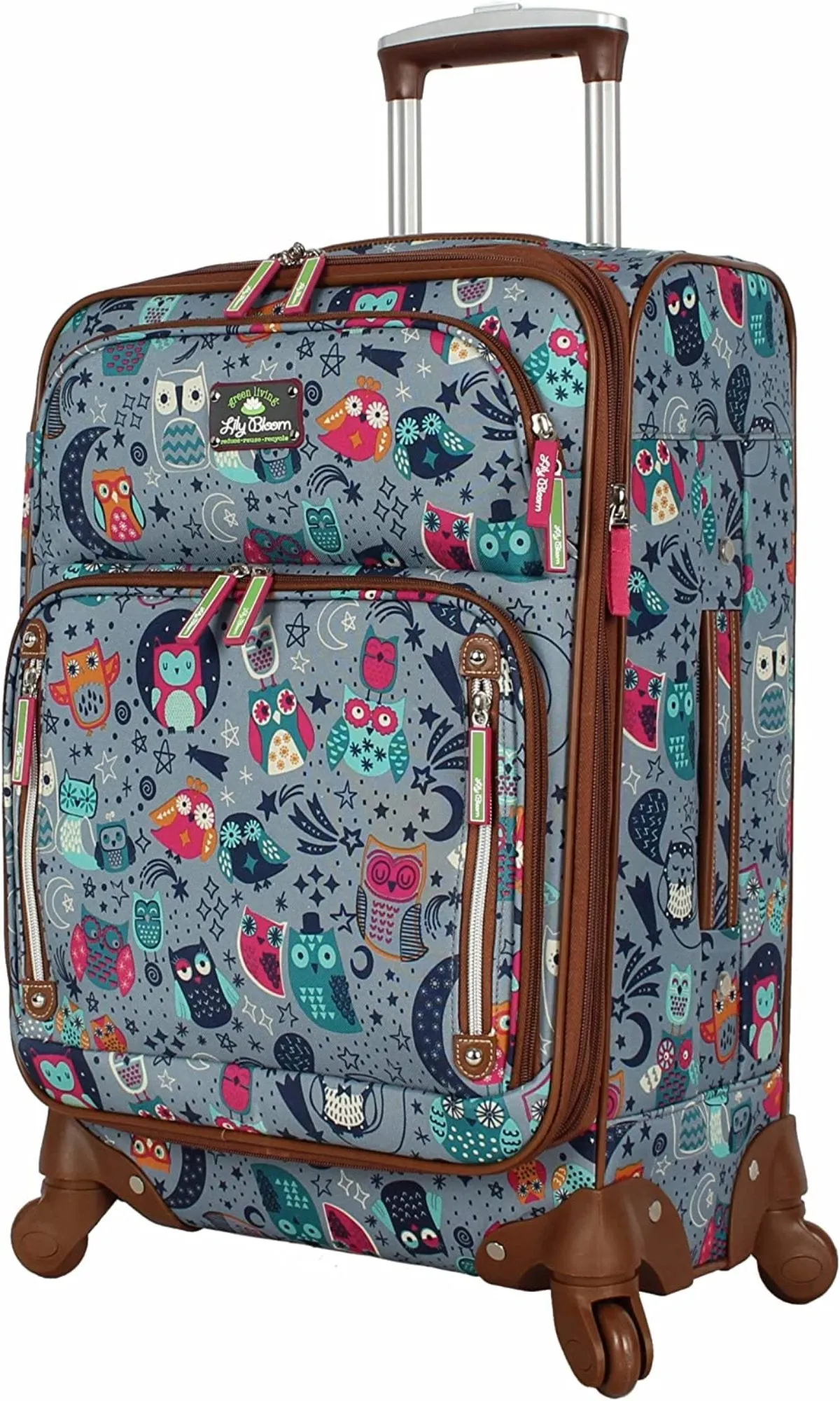 Luggage Carry On Expandable Design Pattern Suitcase With Spinner Wheels 20in