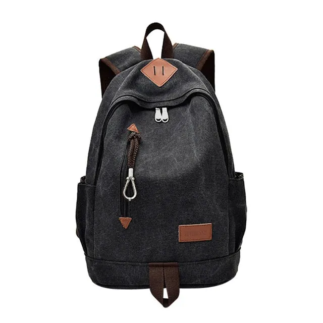 Men's Backpack Bag Male Canvas Computer Laptop