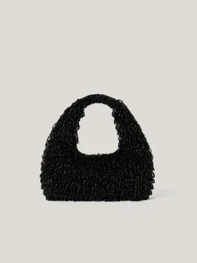 Mini Tay Beaded Bag | Black