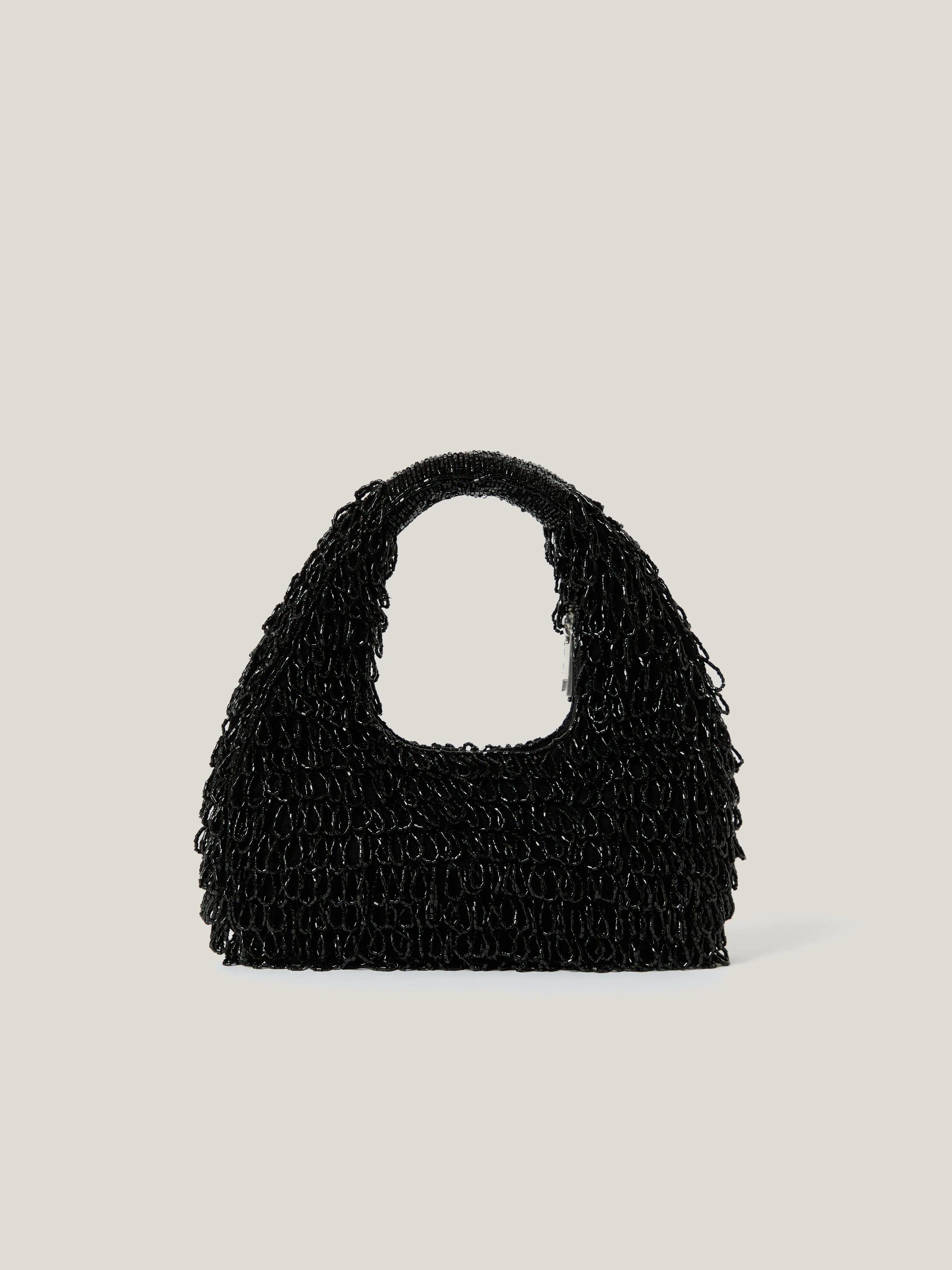 Mini Tay Beaded Bag | Black