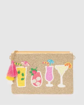 Multi Colour Cocktail Beaded Clutch Bag