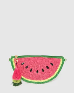 Multi Colour Lila Beaded Watermelon Coin Purse