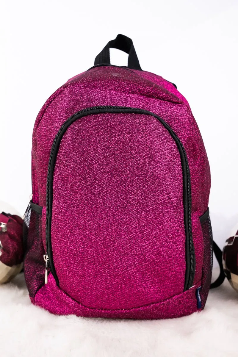 NGIL Hot Pink Glitz & Glam Medium Backpack