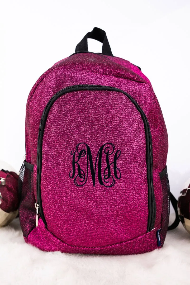 NGIL Hot Pink Glitz & Glam Medium Backpack