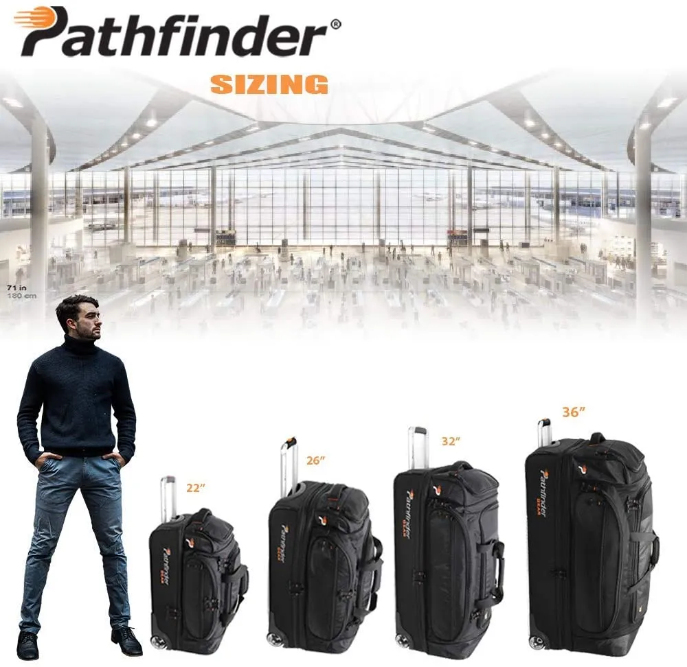 Pathfinder Gear 22" Rolling Drop-Bottom Duffel