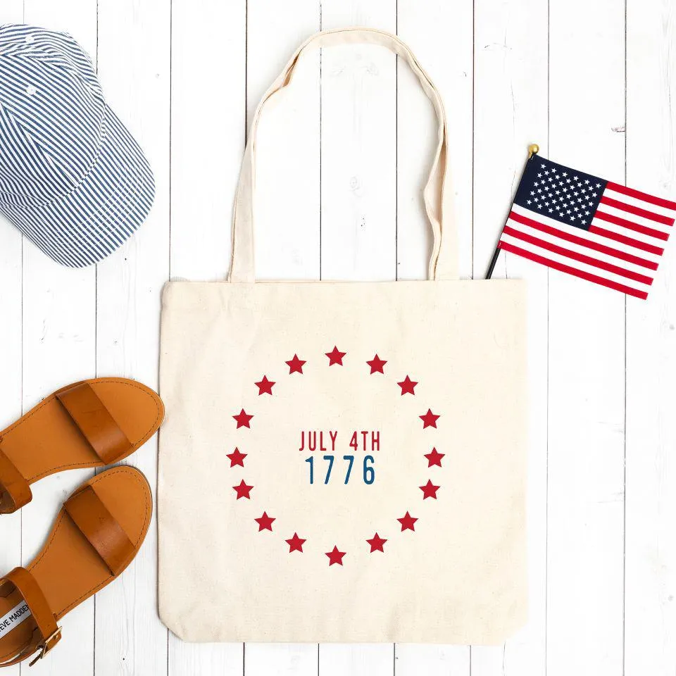 Personalized Patriotic Tote Bags