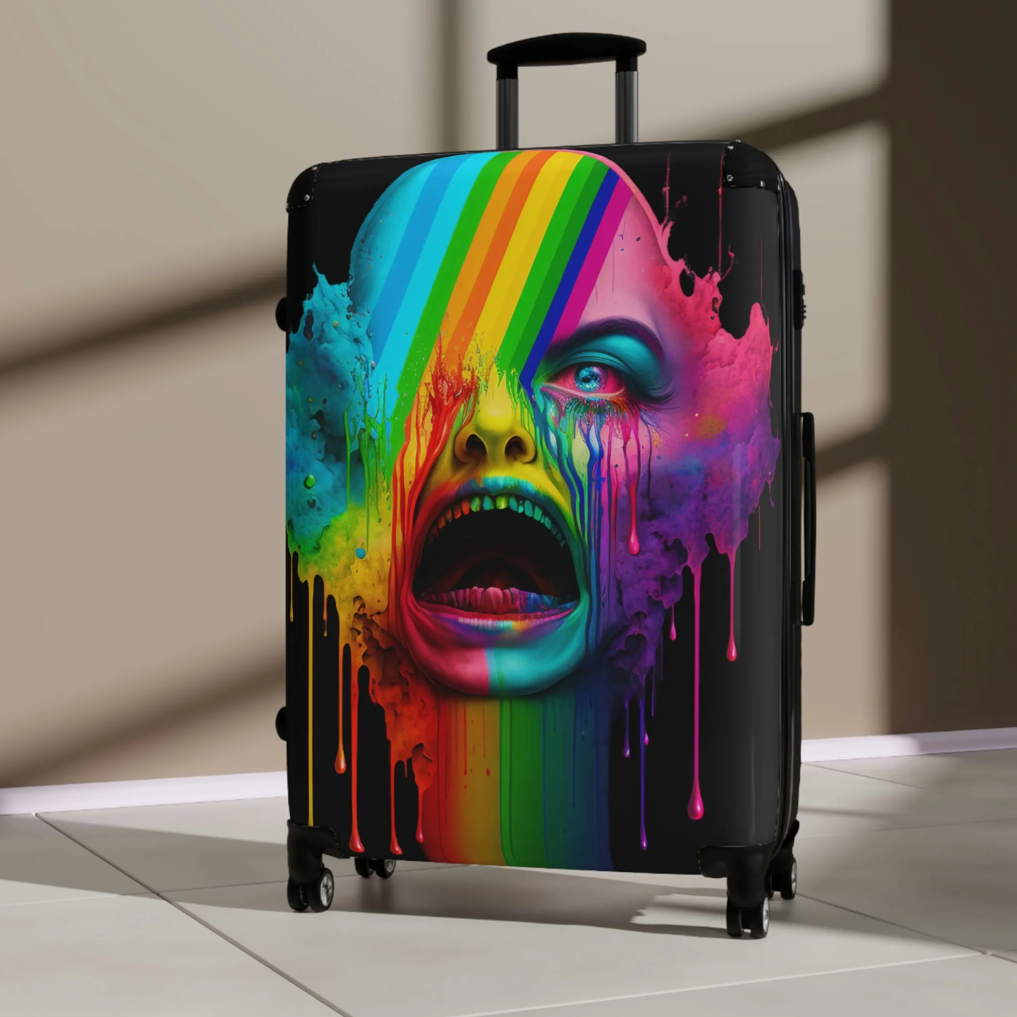 "Becoming is Suffering" Suitcases