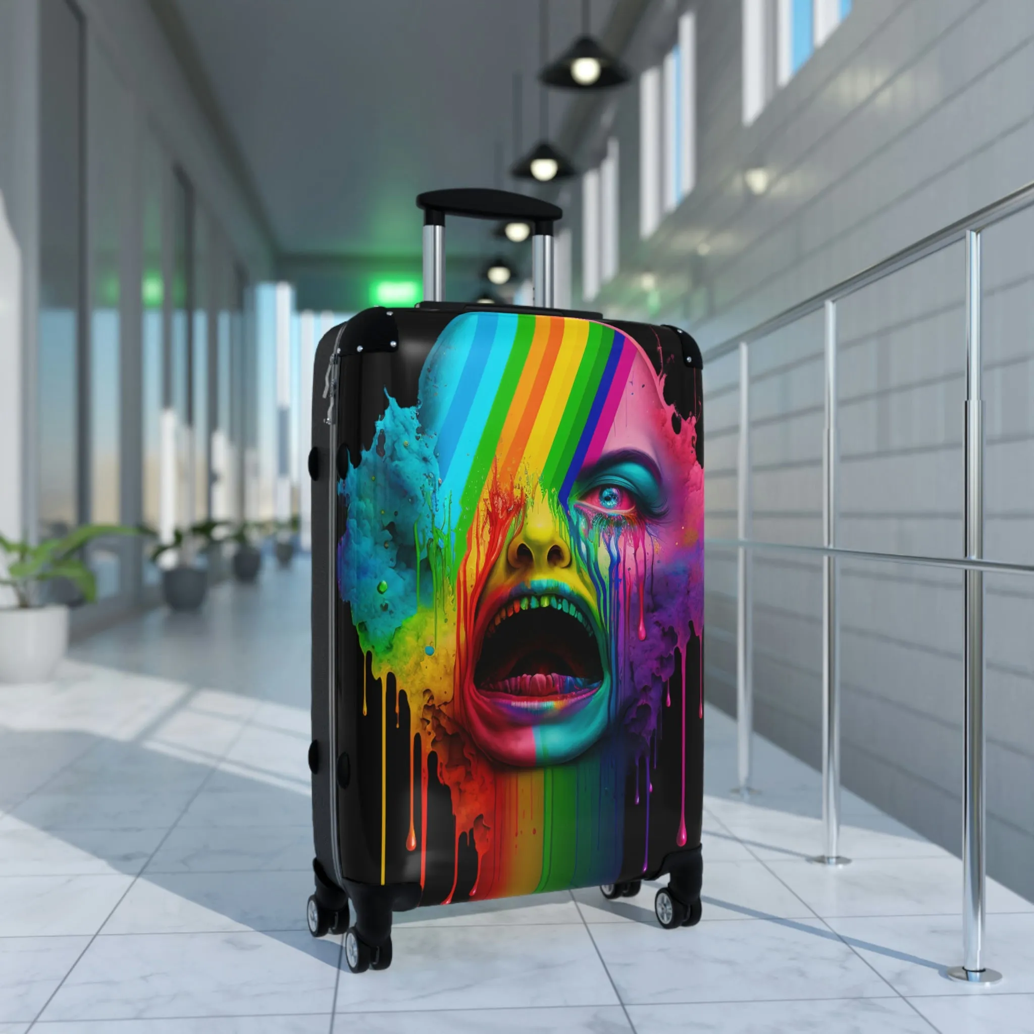 "Becoming is Suffering" Suitcases