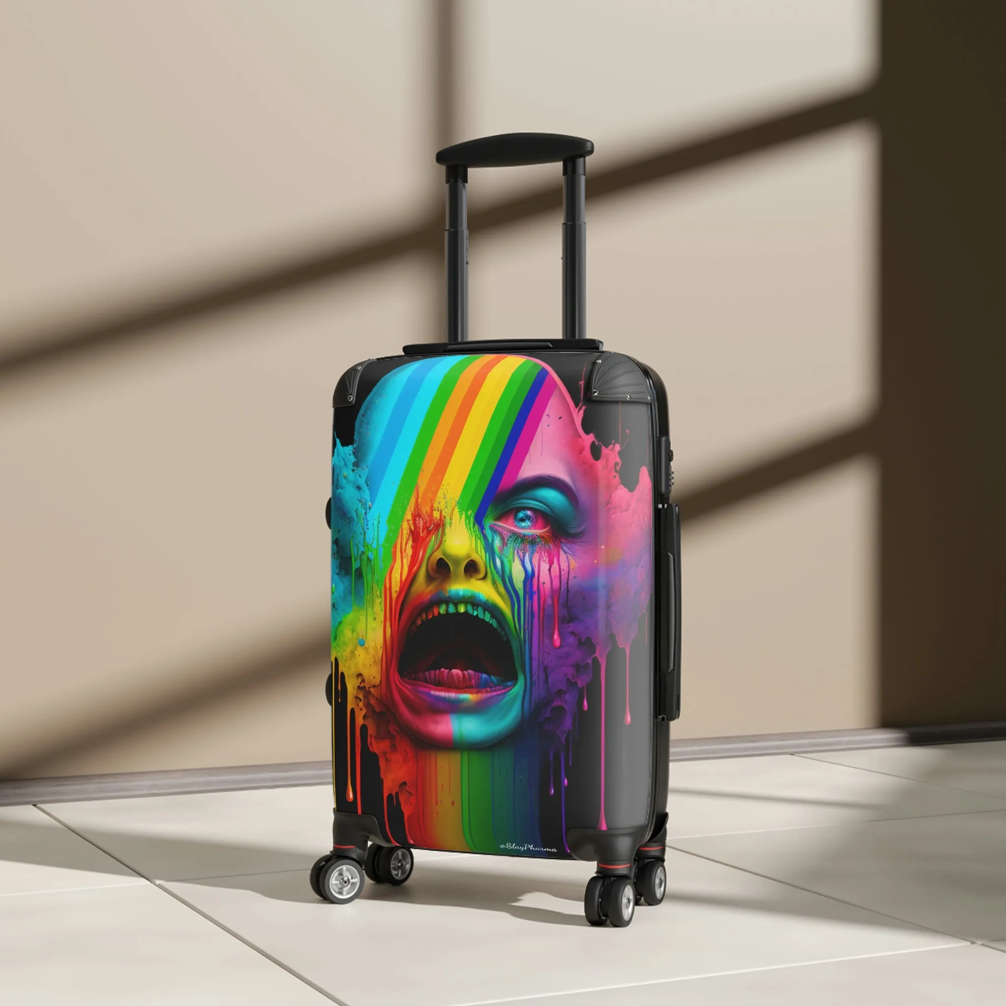 "Becoming is Suffering" Suitcases