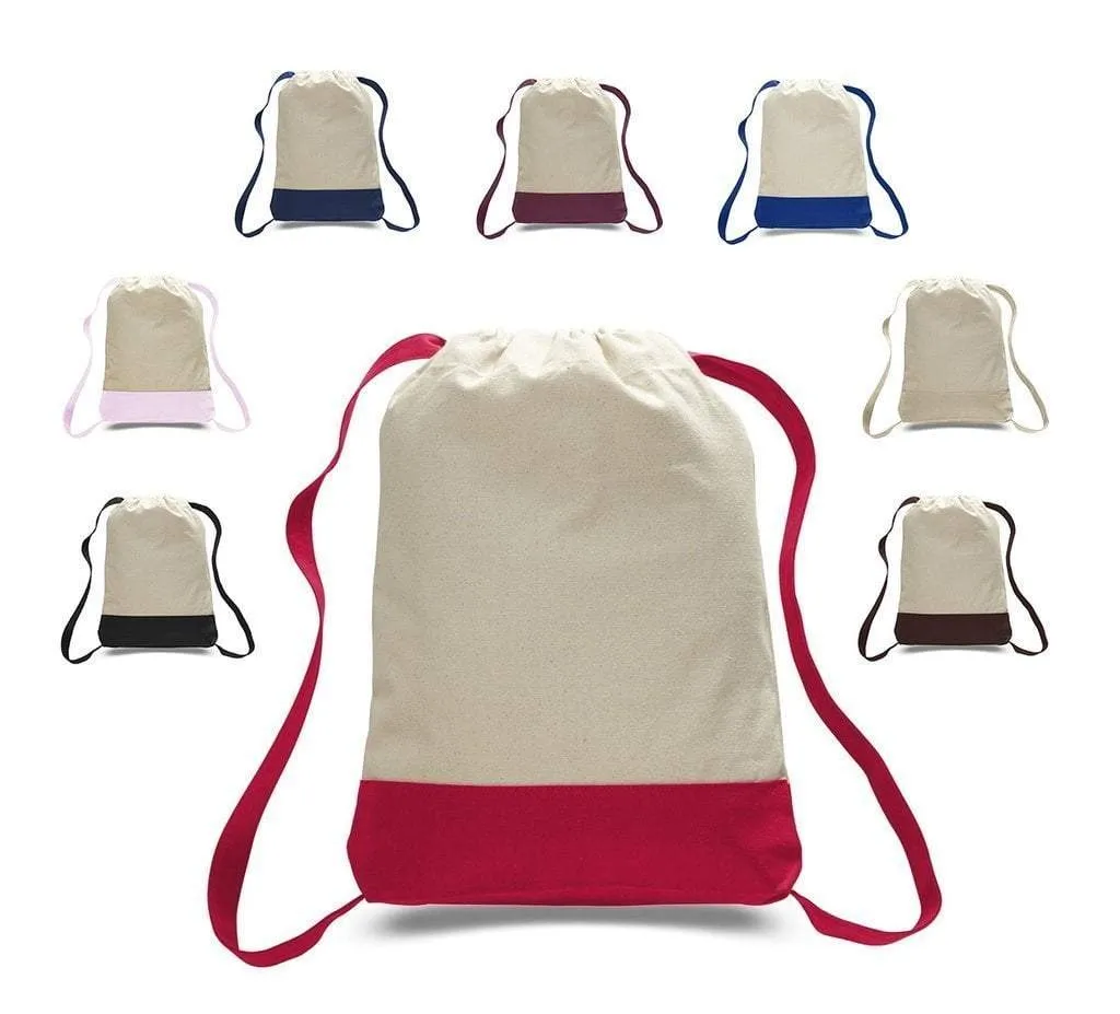 SET OF (( 24 )) TWO TONE CANVAS SPORT BACKPACKS