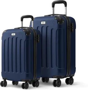 Skywander 2pc 20in & 24in Suitcase -  Midnight Blue