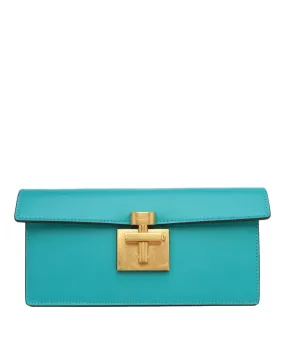 Slim Alibi Saffiano Bag in Seagreen