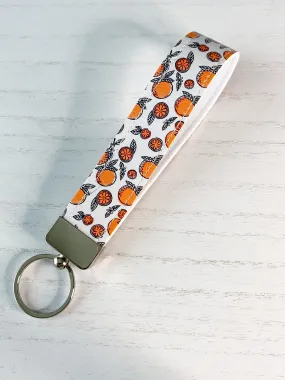 Sweet Citrus- Faux Leather Wristlet Keychain