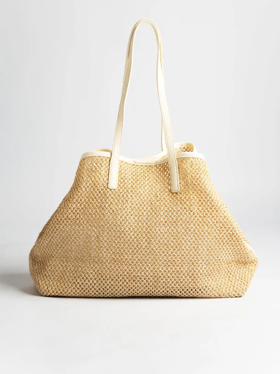 Sylvia Raffia Tote Bag