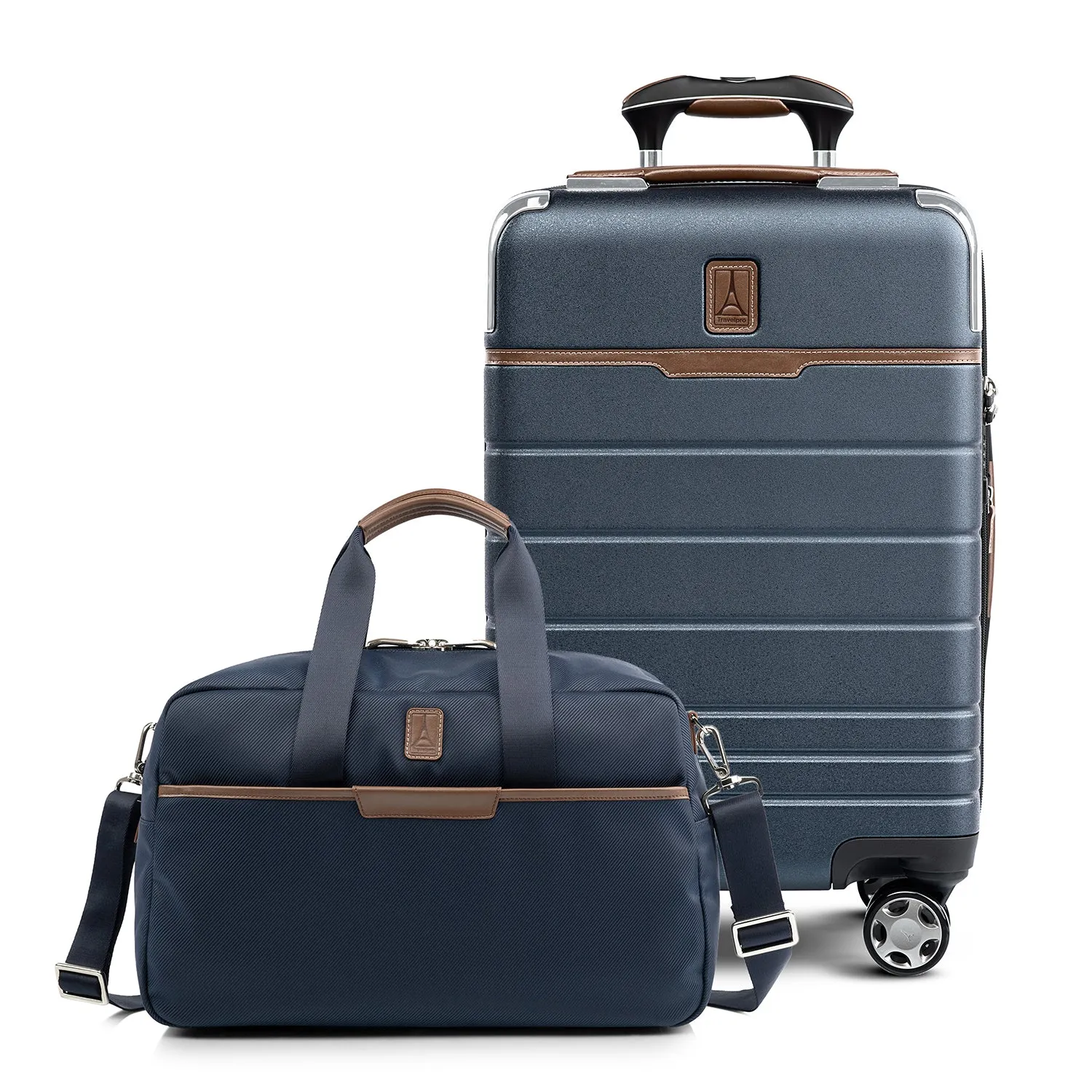 Travelpro® x Travel   Leisure Compact Carry-on Spinner and UnderSeat Tote Luggage Set