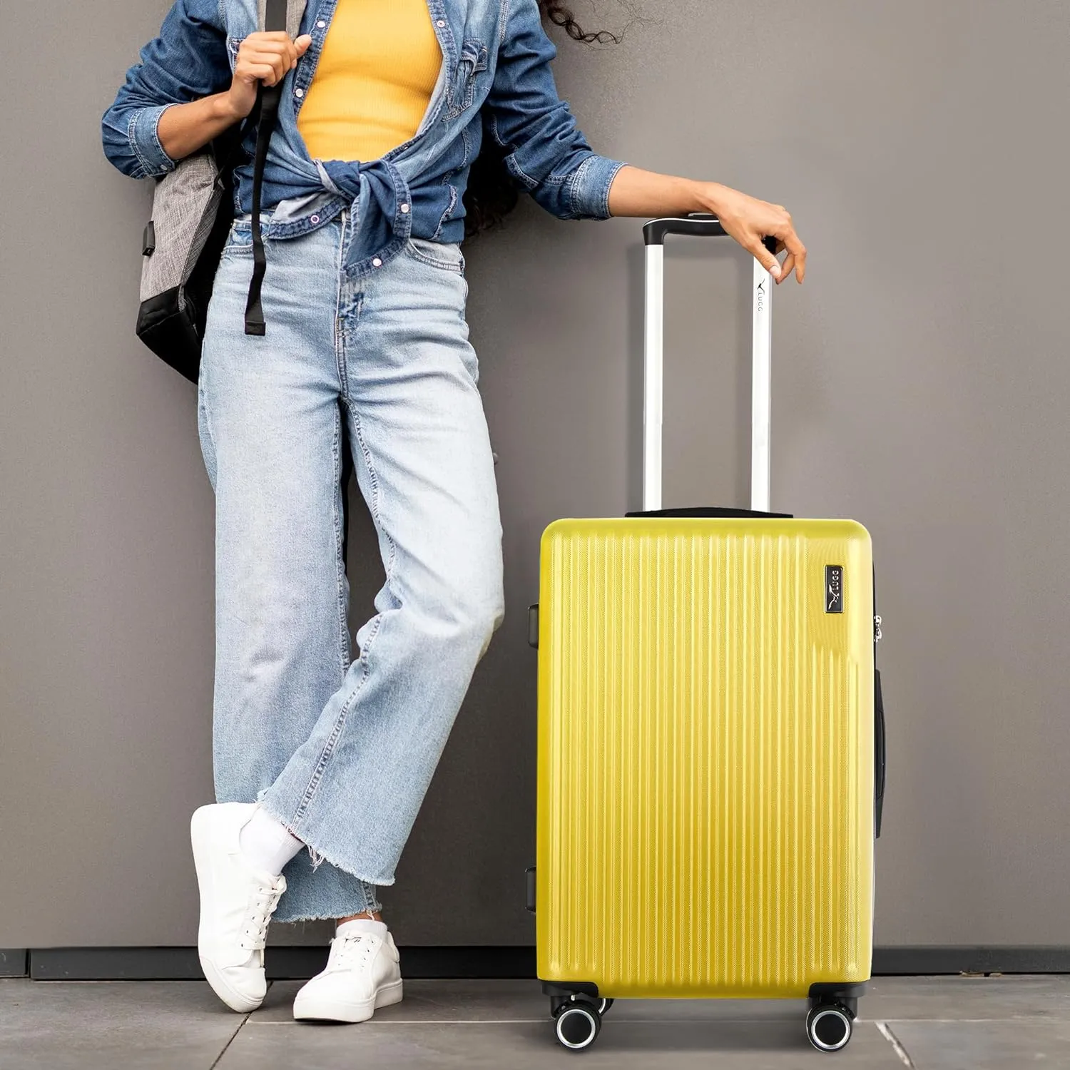 Vacay 3pc Suitcase Set in Citrine