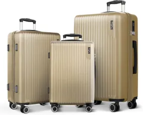 Vacay 3pc Suitcase Set in Sand