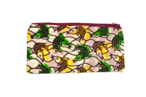 Wax Print Zipper Pouch